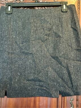 Point Of View Classic Gray Mini Skirt